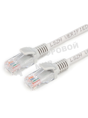 Патч-корд Premier PP31-0.5M-LSZH 1 Гбит/с UTP 4 пары cat.5e CCA molded 0.5м серый RJ-45 (m)-RJ-45 (m)