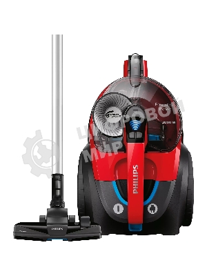 Пылесос Philips FC9728/01 красный/черный, 420/2000 Вт, уборка сухая, пылесборник контейнер, 2 л