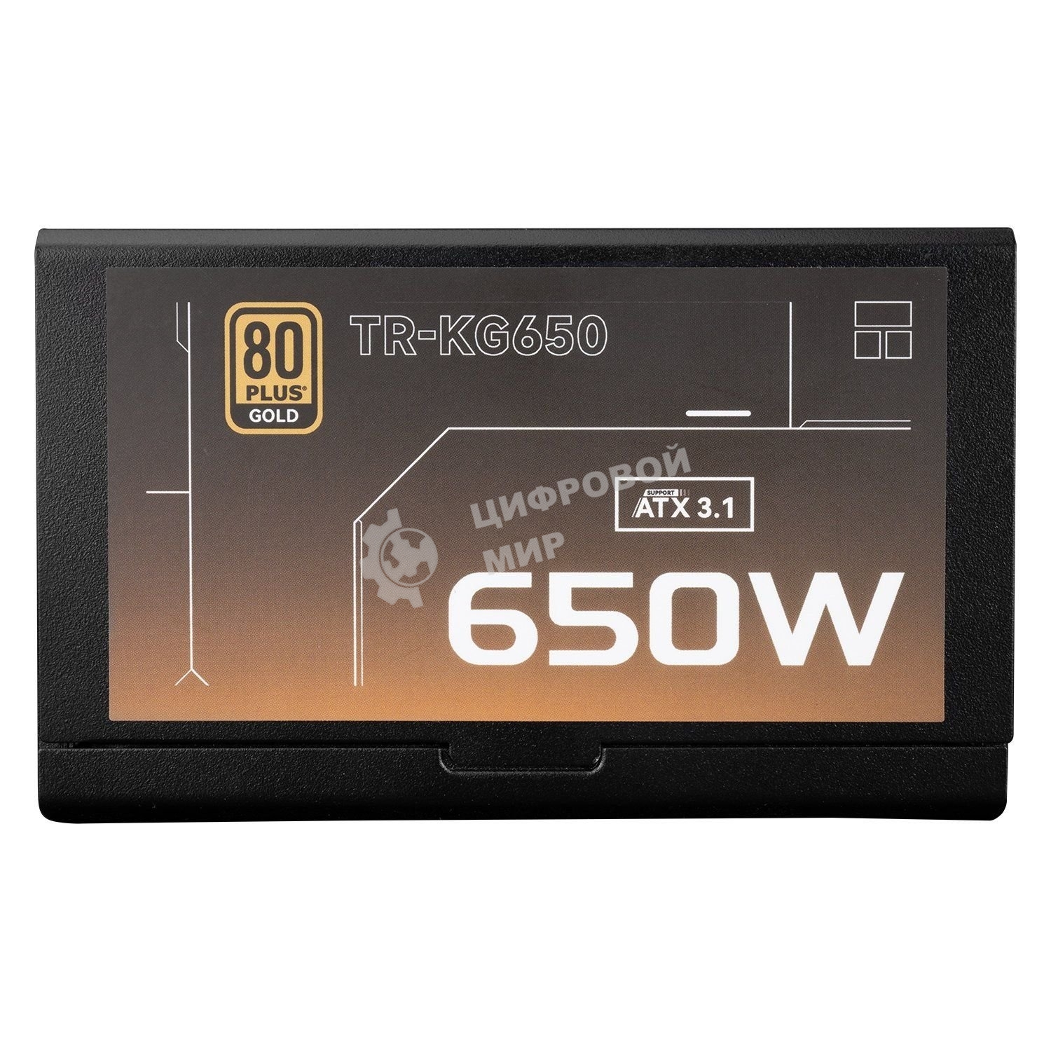 Блок питания Thermalright, 650W 80+ Gold (ATX, 3.1, Full modular, 1x24(20+4)pin, 2xCPU 8(4+4)pin, 2xPCIe*2 8(6+2)pin, 3xSATA3, 2xMOLEX4pin, Active, 120x120мм, 150x140x86mm, APFC, OVP, UVP, SCP, OCP, OTP, OPP, black)