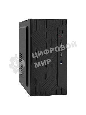 Компьютерный корпус Minitower ExeGate BAA-303U-UNS450 (mATX, БП UNS450 с вент. 12см, 2хUSB+1хUSB 3.0, HD Audio, черный)