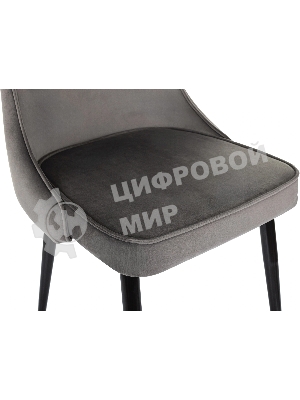 Стул для дома Бюрократ CH-K4 т. серый Holland 18 металл черный на ножках