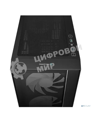 Компьютерный корпус Deepcool MATREXX 55 V4 без БП, боковое окно (закаленное стекло), 3xARGb LED 140мм вентилятора спереди, 1xARGb LED 120мм вентилятор сзади, черный, ATX