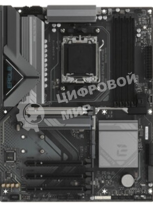 Материнская плата Gigabyte B850M EAGLE WIFI6E, AM5, AMD B850, 4xDDR5, 4xSATA, 2xM.2, 1xPCIe 5.0 x16, 1xPCIe 3.0 x16, 1xHDMI, 2xDP, 1x2.5Gb LAN, Wi-Fi 6E, Bluetooth 5.3, 1xUSB-C 10Gbps, 2xUSB-A 10Gbps, 2xUSB-A 5Gbps, 4xUSB-A 2.0, 1xPS/2, 3x3.5 мм, 7.1, mATX