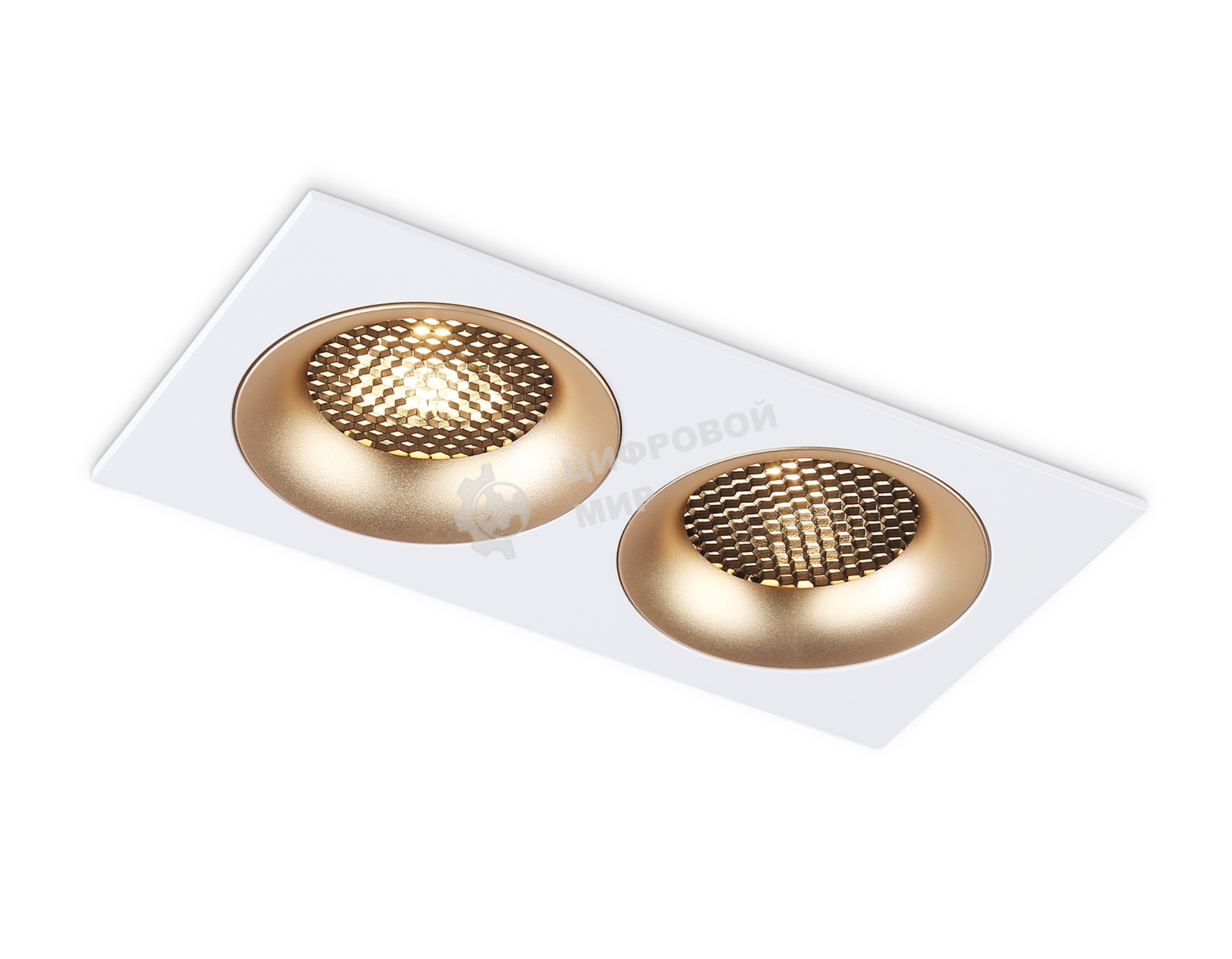 Светильник встраиваемый Ambrella light TN102733/2 WH/GD белый/золото GU5.3 175*92*23