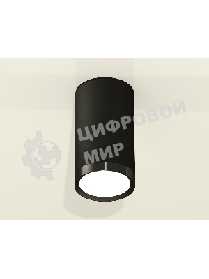Светильник Ambrella Light XS8162001 SBK/PBK черный песок/черный полированный GX53 (C8162, N8113)