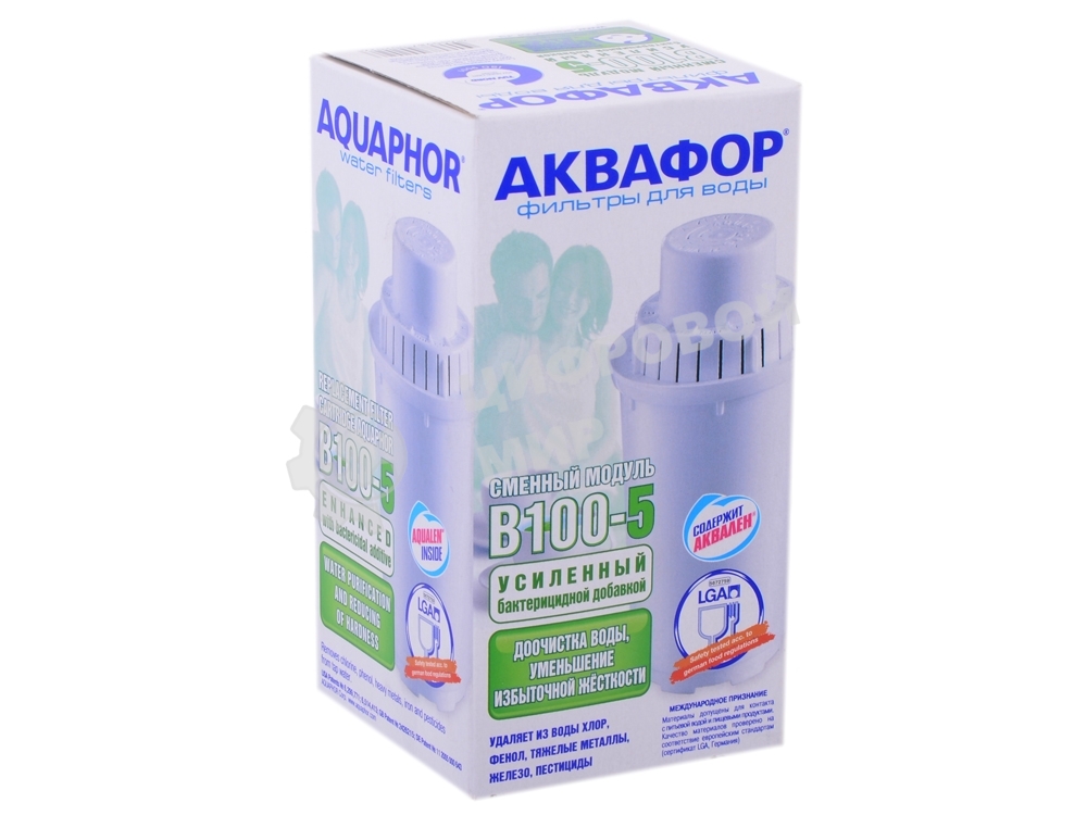 Модуль сменный фильтрующий АКВАФОР В100-5 усиленный бактерицидной добавкой (В5)