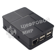 Корпус ACD черный ABS Plastic Case Brick style w/Camera cable hole for Raspberry Pi 3