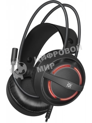 Гарнитура Defender Dexter RG чёрный, проводная, USB / 2 x mini jack 3.5 мм, подсветка