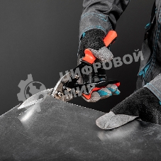 Ножницы по металлу Matrix, удлиненные, 285 мм, пряморежущие, обрезиненные рукоятки