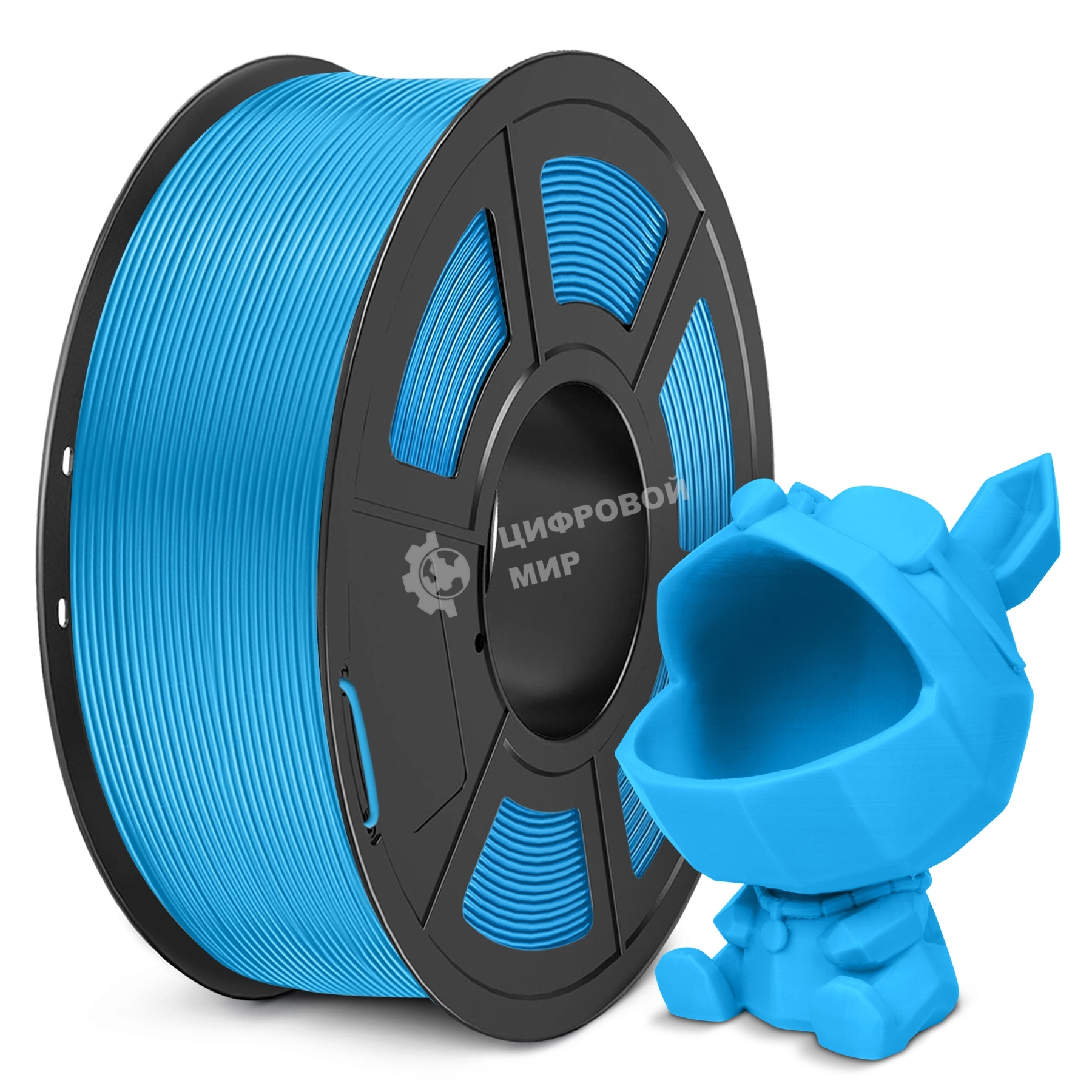 Филамент NVPRINT PLA Meta Blue для 3D печати диаметр 1.75мм длина 330 метров масса 1 кг