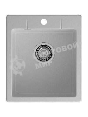 Мойка GRANFEST URBAN 242 1-чаша 420x490мм, монтаж: врезной, материал: кварц, серый