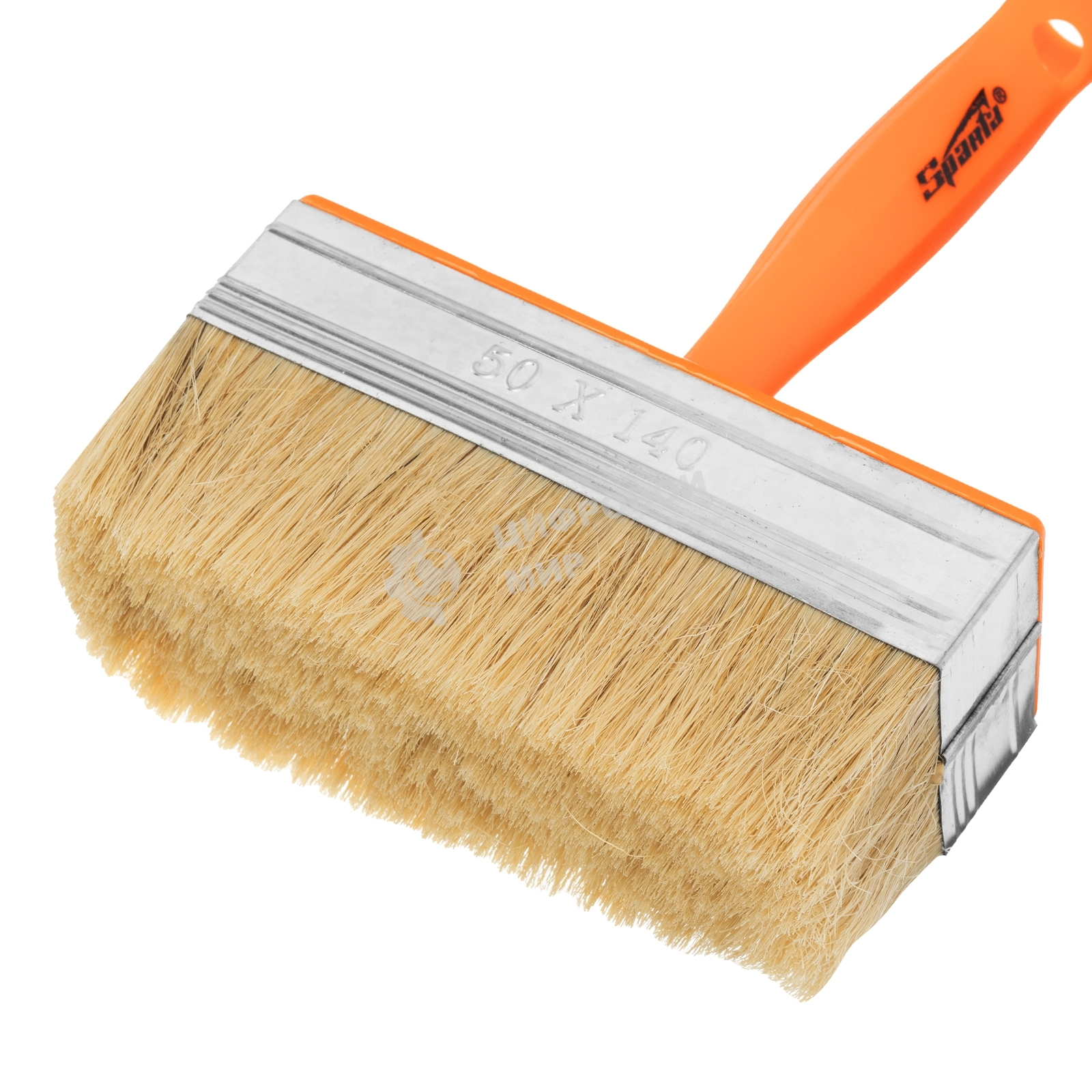 Кисть-ракля Sparta 50х140 мм, натуральная щетина, пластмассовый корпус, пластмассовая рукоятка