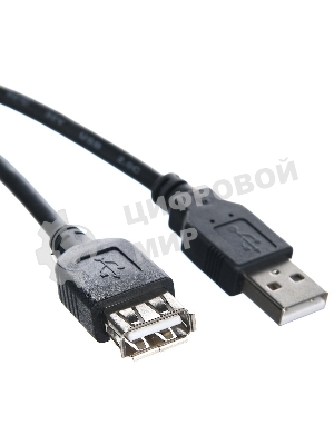 Кабель-удлинитель TELECOM USB2.0 Am-->Af 1,5 м черный TUS6990-1.5M