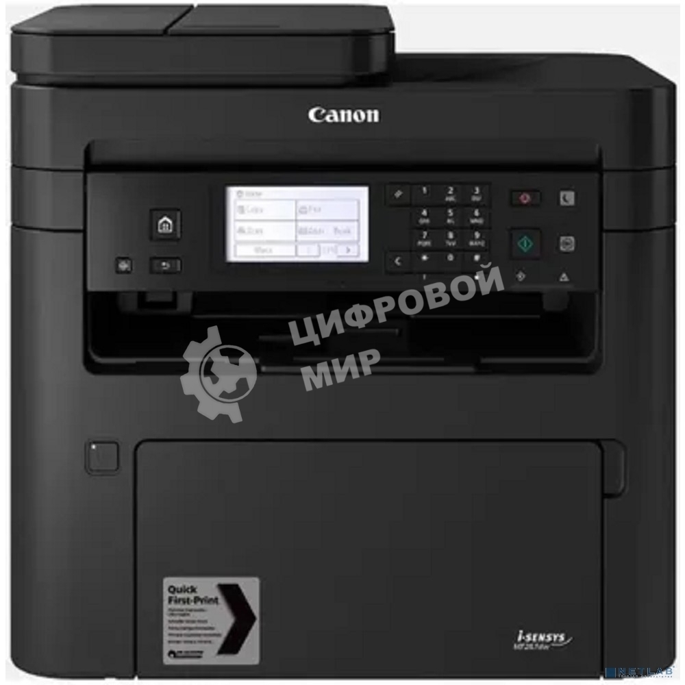 МФУ лазерное Canon i-SENSYS MF267dw II (5938C008) (A4, 1200dpi, 28ppm, 256Mb, ADF35, Duplex, WiFi, Lan, USB, черный)