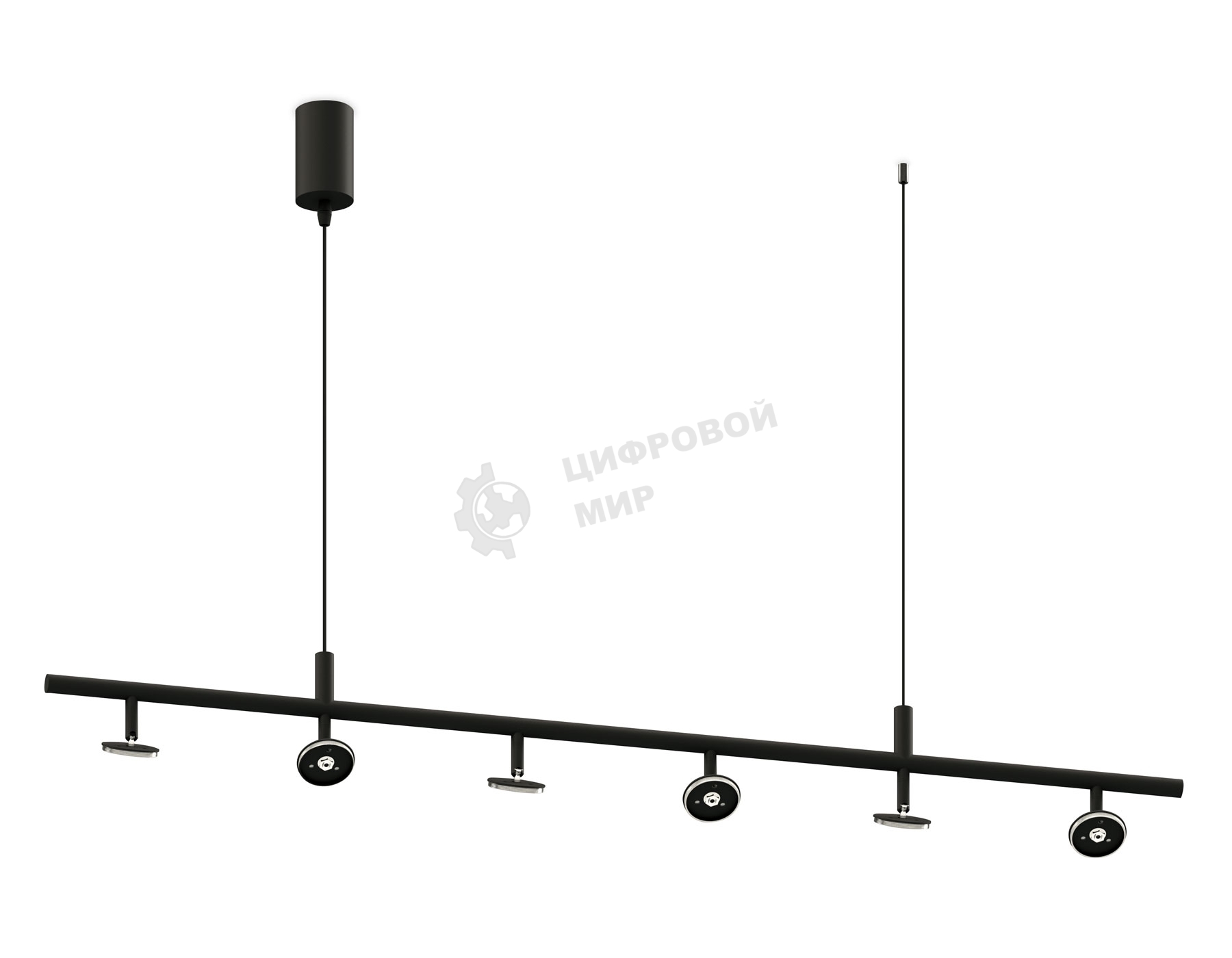 Корпус светильника C9006/6 SBK черный песок 1200*60*1200mm MR16 GU5.3/6
