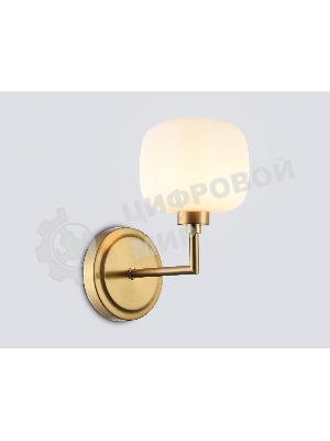 Настенный светильник Ambrella light LH53021 BS/FR латунь/белый матовый G9 max 40W 195*120*230
