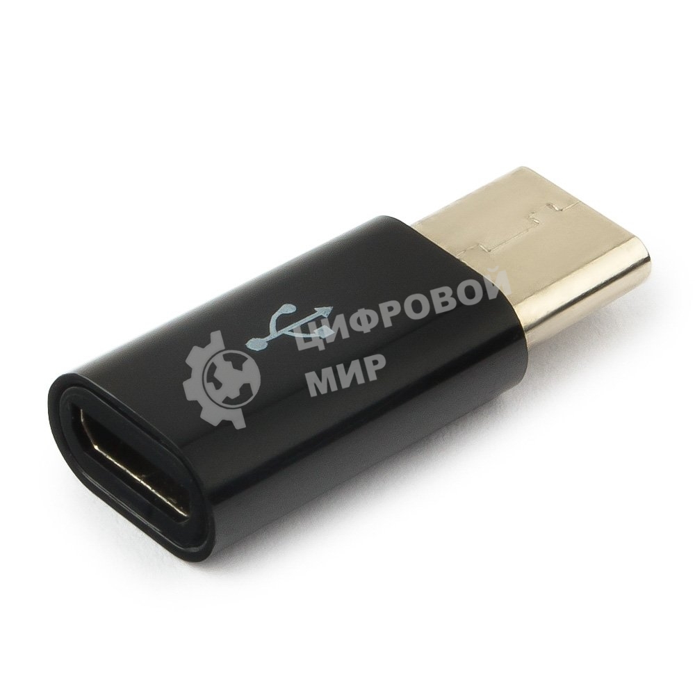 Переходник Cablexpert Переходник USB, USB Type-C/USB MicroB (F), пакет (A-USB2-CMmF-01)