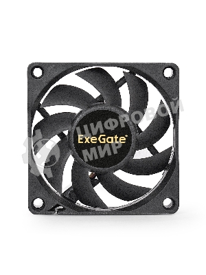 Вентилятор для корпуса ExeGate EX07015H3PM черный, 70 мм, 3000 об/мин, 26 дБ, 3 pin