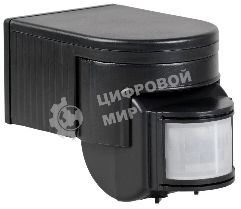 Датчик движения IEK LDD10-012-1100-002 ДД 012 черный, макс. нагрузка 1100Вт, угол обзора 180град., дальность 12м, IP44, IEK