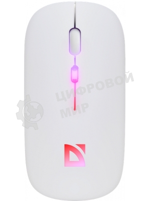 Мышь беспроводная Defender Touch MM-997 белый, 1600 dpi, радиоканал, Bluetooth, USB, кнопки - 4