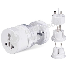 Сетевой универсальный переходник RL-008 Англия-Америка-Европа (3x1)