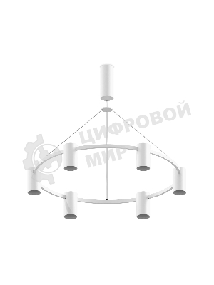 Корпус светильника C9021/6 SWH белый песок D695*1000mm MR16 GU5.3/6