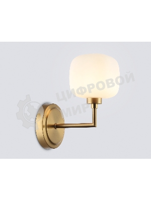 Настенный светильник Ambrella light LH53021 BS/FR латунь/белый матовый G9 max 40W 195*120*230