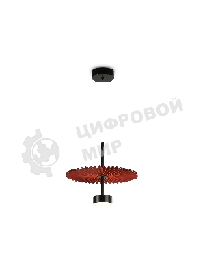 Светильник Ambrella light LH72613 BK/RD черный/красный 6W 3000K D300*260-1770