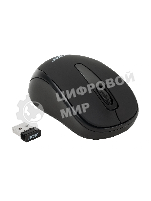 Мышь беспроводная Acer OMR133 черный, 1000 dpi, радиоканал, USB, кнопки - 3