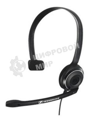 Гарнитура проводная Sennheiser PC 7 USB моно накладная закрытая 42-17000Гц 2м USB 95дБ микрофон 90-15000Гц