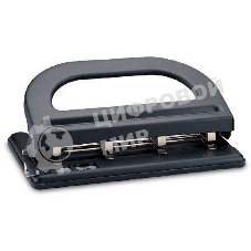 Дырокол Kw-Trio 09640, до 30 листов, черный, отверстий: 4, с линейкой