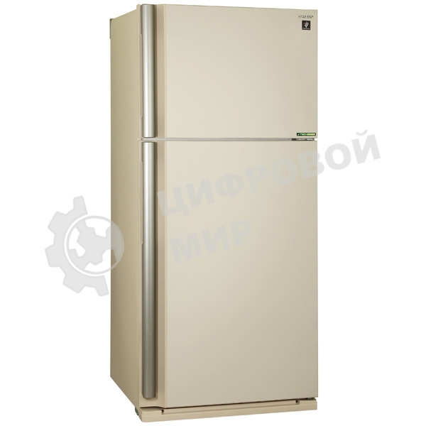 Холодильник Sharp SJ-XE55PMBE бежевый двухкамерный 388/148 л морозилка сверху
