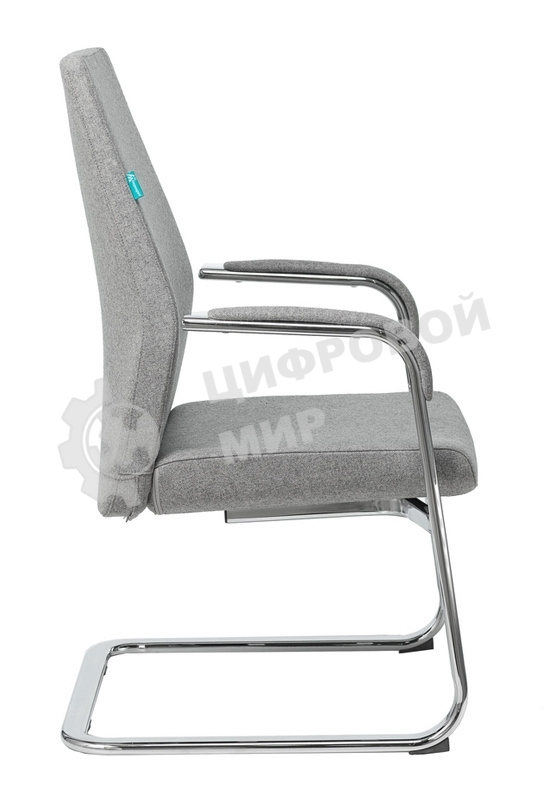 Кресло офисное Бюрократ JONS-LOW-V/CASHGREY на полозьях серый