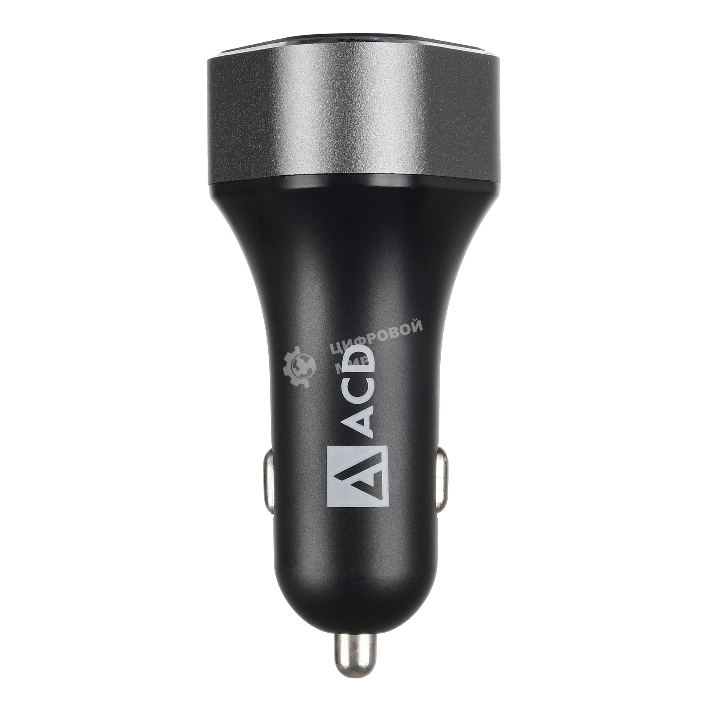 Автомобильное зарядное устройство ACD черный 23Вт, 3xUSB 1QC+2Smart, 3.6~12В, 3А RTL