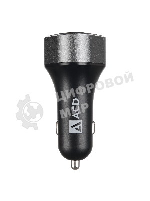 Автомобильное зарядное устройство ACD черный 23Вт, 3xUSB 1QC+2Smart, 3.6~12В, 3А RTL