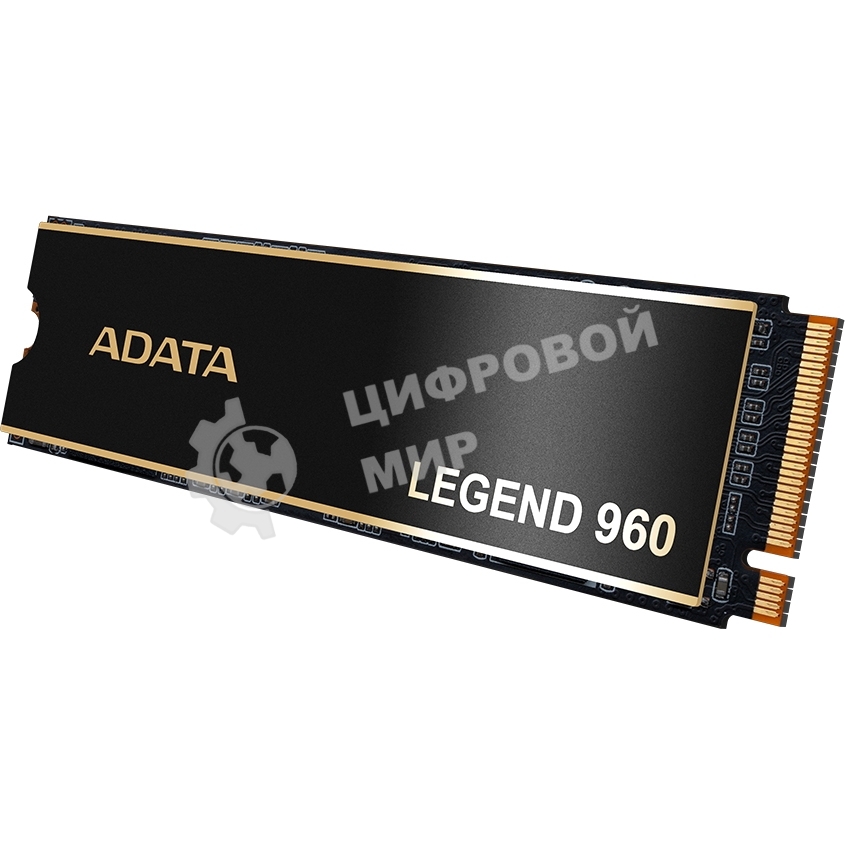 Накопитель SSD ADATA LEGEND 960, 1Tb, PCIe 4.0 x4, M.2 2280, NVMe, R/W 7400/6000, с радиатором