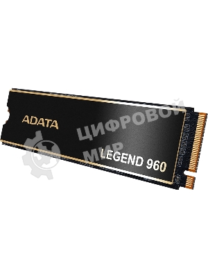 Накопитель SSD ADATA LEGEND 960, 1Tb, PCIe 4.0 x4, M.2 2280, NVMe, R/W 7400/6000, с радиатором