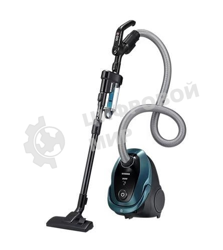 Пылесос Samsung VC20M2540JN/EV черный/зеленый, 460/2000 Вт, уборка сухая, пылесборник мешок 2.5 л