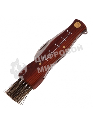 Нож грибника складной Palisad 145 мм, деревянная рукоятка