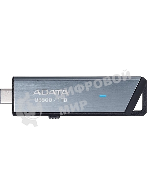 Флешка USB ADATA Elite UE800 (AELI-UE800-1T-CSG), 1Tb, Type-C USB 3.2, R/W 1000/1000, серебристый