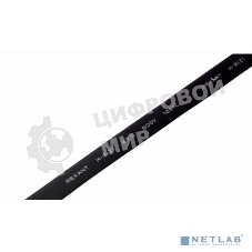 Термоусаживаемая трубка Rexant 7,0/3,5 мм, черная, упаковка 50 шт. по 1 м