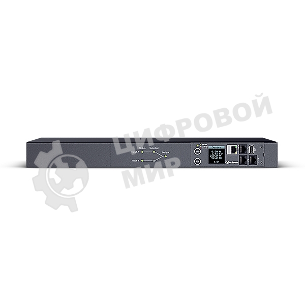 Блок распределения питания ATS CyberPower 1U type, 16Amp, plug IEC 320 C20, (8) IEC 320 C13 (2) IEC 320 C19