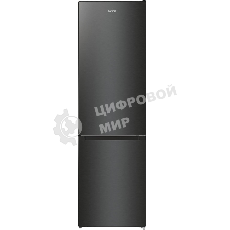 Холодильник Gorenje NRK6202EBXL4 черный матовый двухкамерный 235/96л морозилка снизу, No Frost