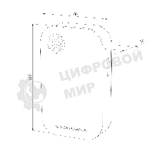 Звонок электрический бытовой (дверной) DBQ22M WL 36M IP40 Черный / Черный