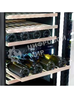 Винный шкаф встраиваемый Hyundai HBWC 0865 DCT 1-нокамерн. черный
