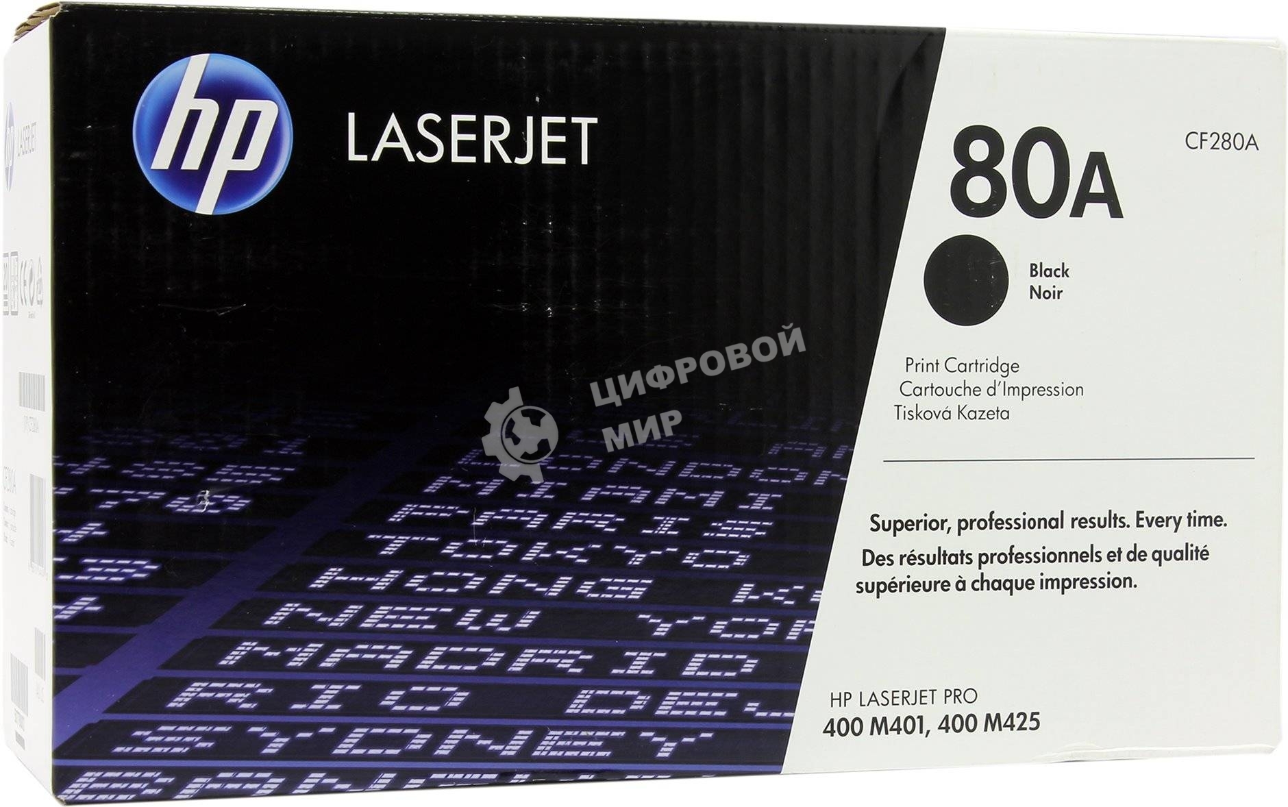 Картридж лазерный HP 80A (CF280A) черный для LaserJet Pro 400 M401/M425 2700 стр.