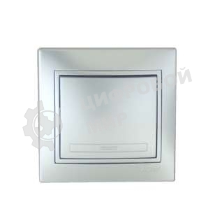 Выключатель 1-кл. СП Мира 10А IP20 метал. сер. LEZARD 701-1010-100