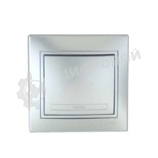 Выключатель 1-кл. СП Мира 10А IP20 метал. сер. LEZARD 701-1010-100