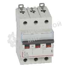 Выключатель автоматический Legrand DX3 3P 25A (С) 6000/10kA