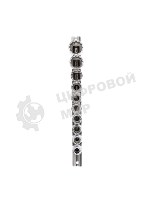 Набор торцевых головок Rexant 1/2, двенадцатигранные, CrV, 10 шт., 10-24 мм